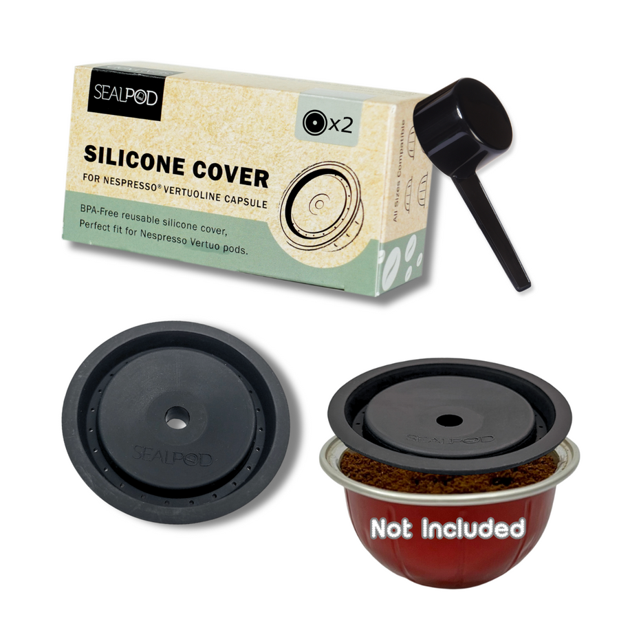 Vertuoline Silicone covers to reuse your Vertuo coffee and fill your favorite coffee 2 covers pack