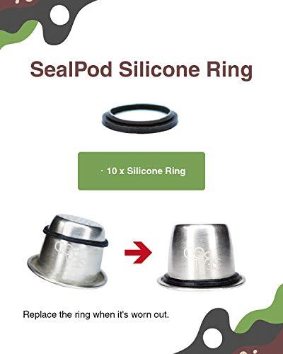 Silicone spare part O-ring for Sealpod reusable capsules