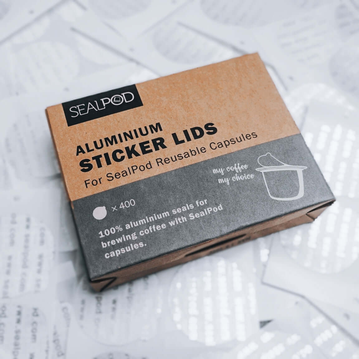 Aluminum Sticker Lids - 400 Lids| | Premium, Affordable, ecofriendly.