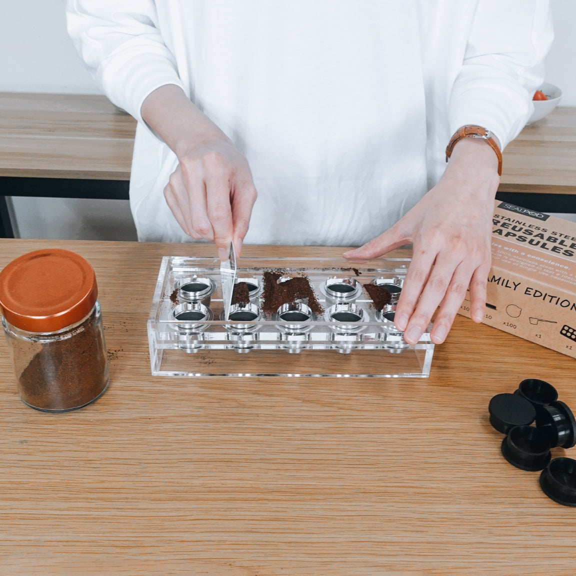 Nespresso reusable capsules(10 pods package)