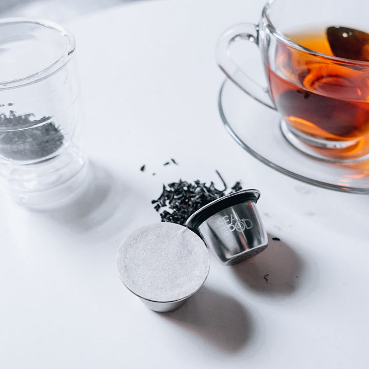 Sealpod stainless steel reusable capsule that brews tea | Christmas promotion