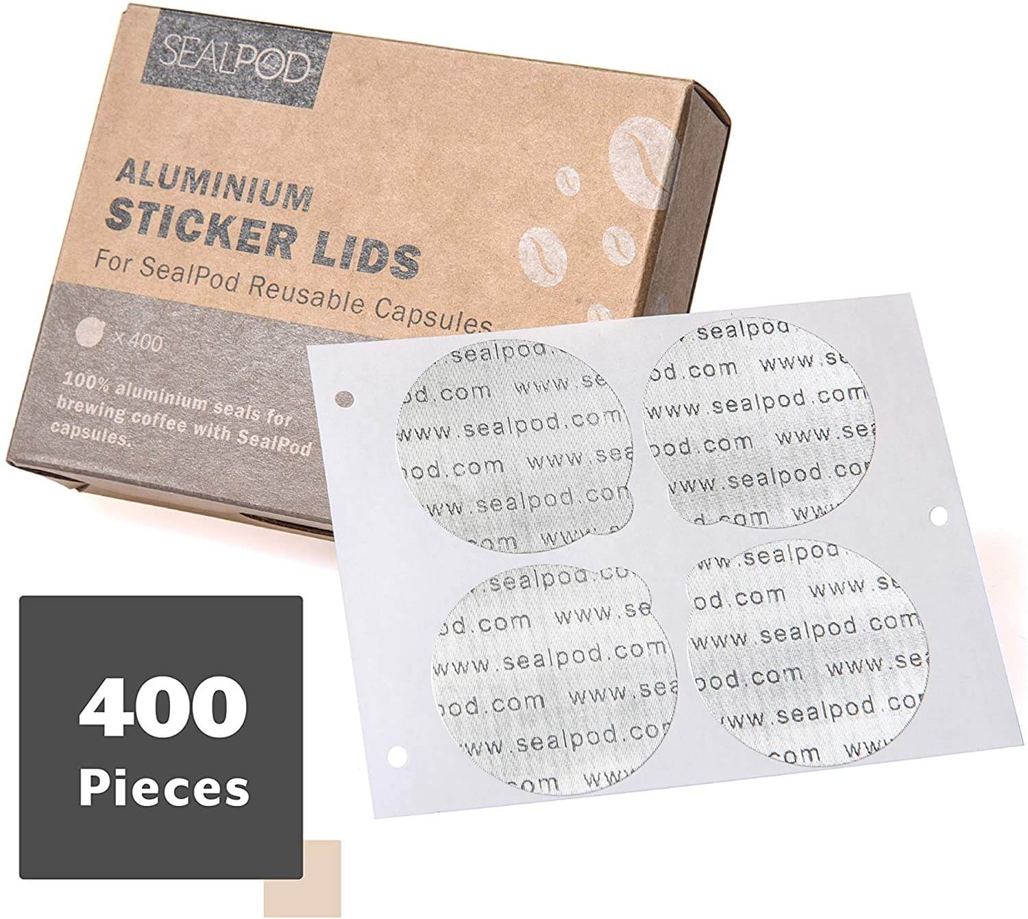 Aluminum Sticker Lids - 400 Lids| | Premium, Affordable, ecofriendly.
