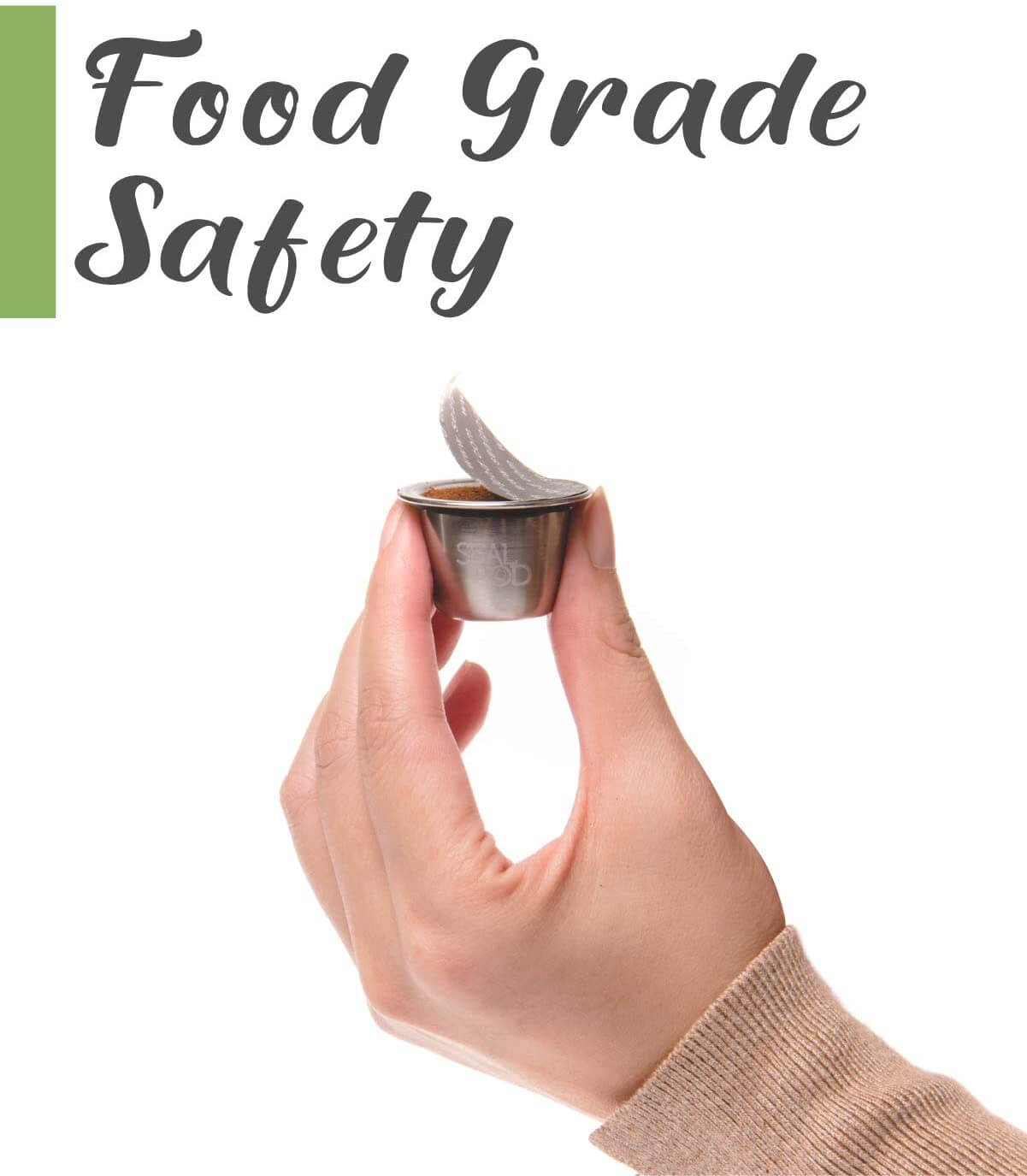 food grade safety Nespresso refillable pod